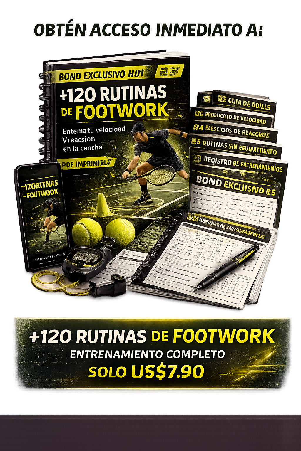 Vista del producto completo Footwork Tennis Lab