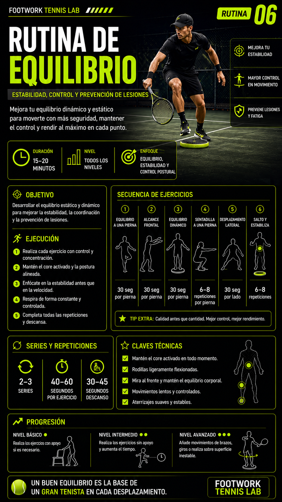 Rutina de equilibrio